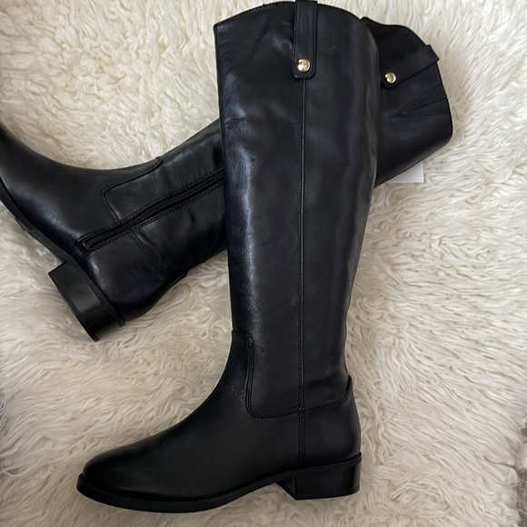 INC Black Genuine Lether Boots - Picture 2 of 16